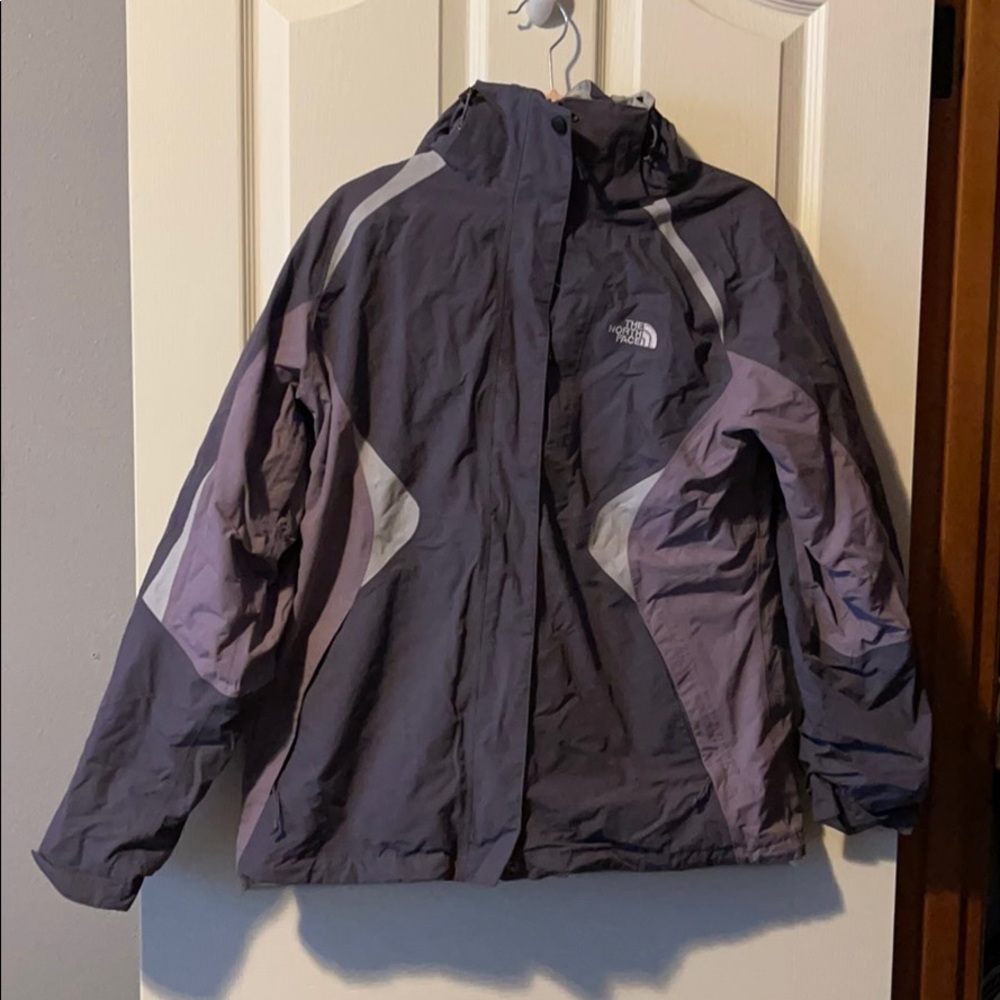 Purple North Face Jacket HyVent Removable Liner